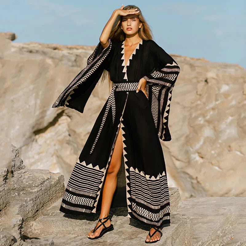 Kimono - Long Flared Sleeve Kimono