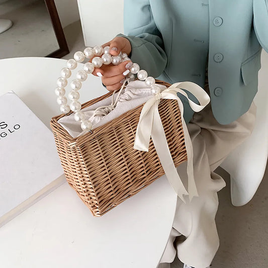 Summer Pearl Beads HandBag