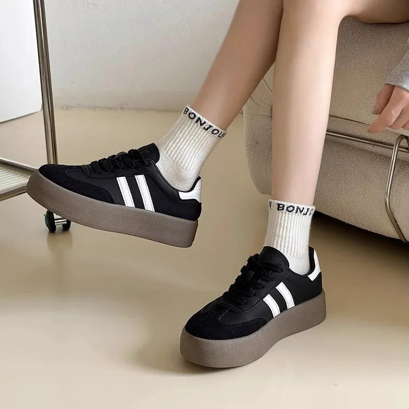 Women's Sports Shoes - Casual Shoes with Thick Sole