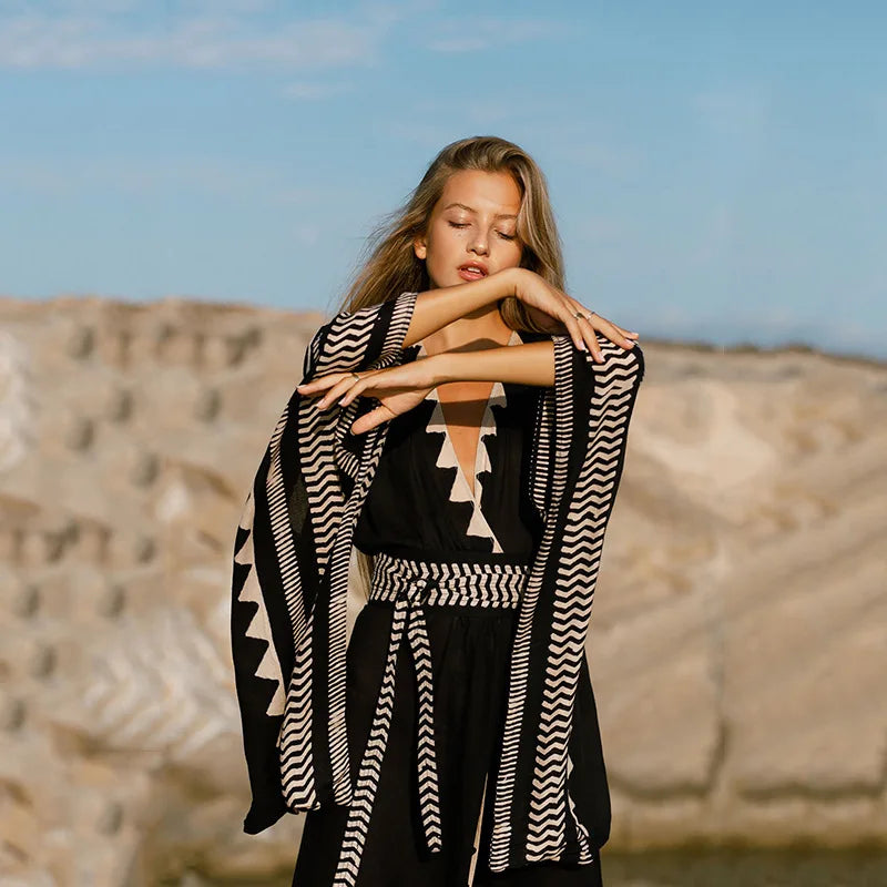Kimono - Long Flared Sleeve Kimono
