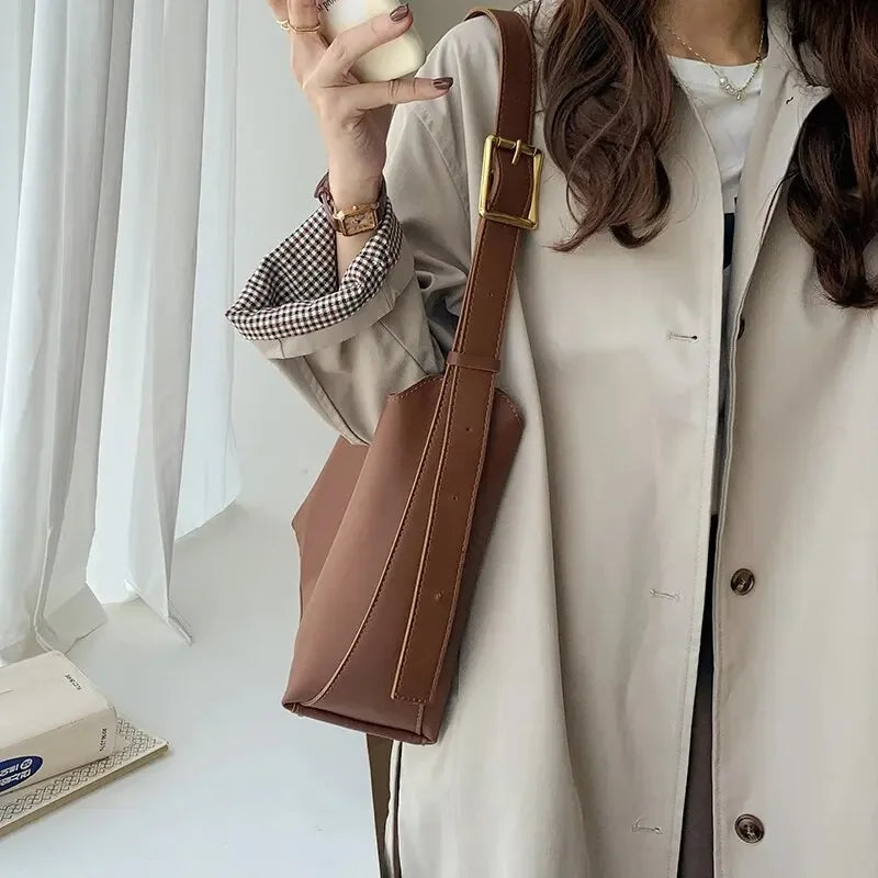 Women's Faux Leather Shoulder Bag