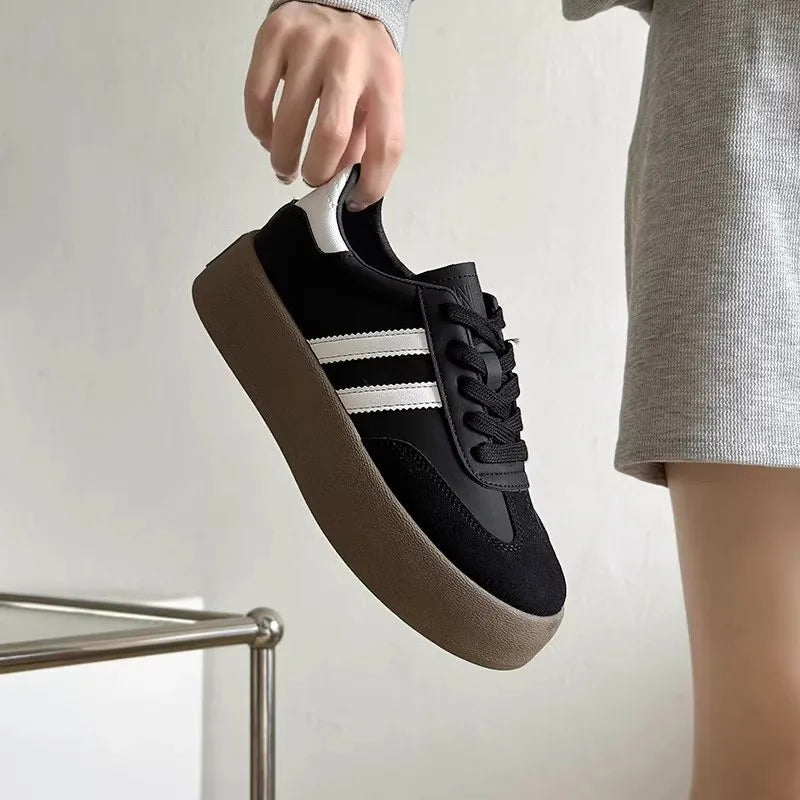Women's Sports Shoes - Casual Shoes with Thick Sole